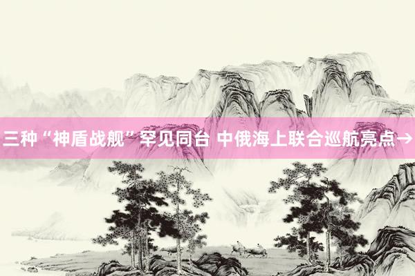 三种“神盾战舰”罕见同台 中俄海上联合巡航亮点→