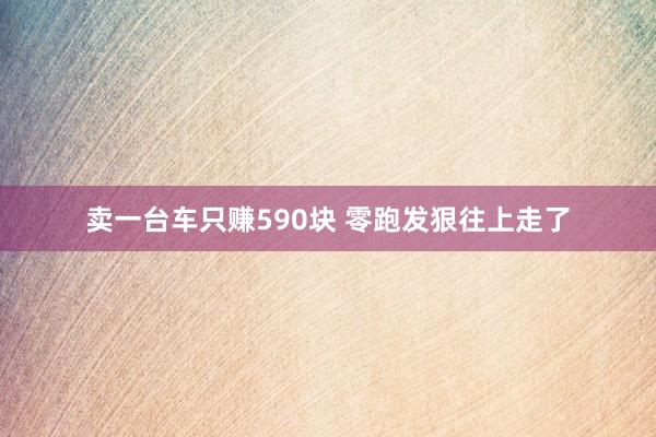 卖一台车只赚590块 零跑发狠往上走了